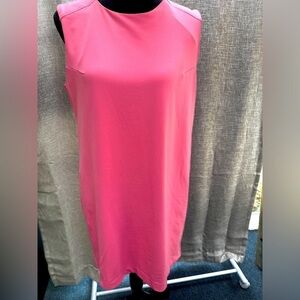 Coral Shift Dress by Donna Rocco NY. Size L